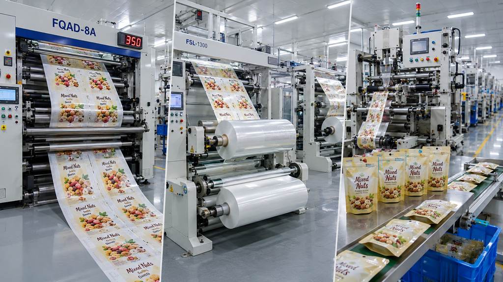 BOPP Bag Printing Lamination And Pouch Making Production Process