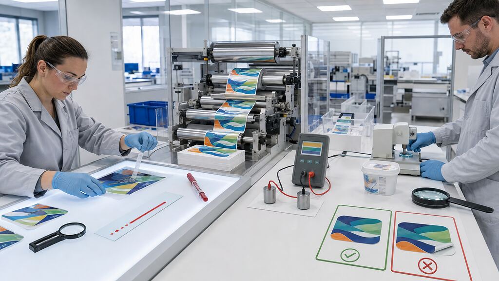 BOPP IML Film Printing Die Cutting Static And Quality Control Testing