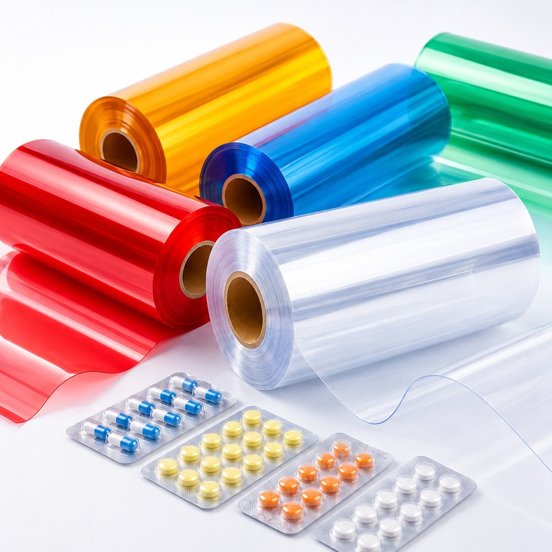 Colored PVC PVDC Sheet Rolls For Pharmaceutical Blister Packaging