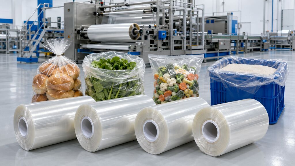 Food Grade Polythene Film Rolls For Safe Food Packaging