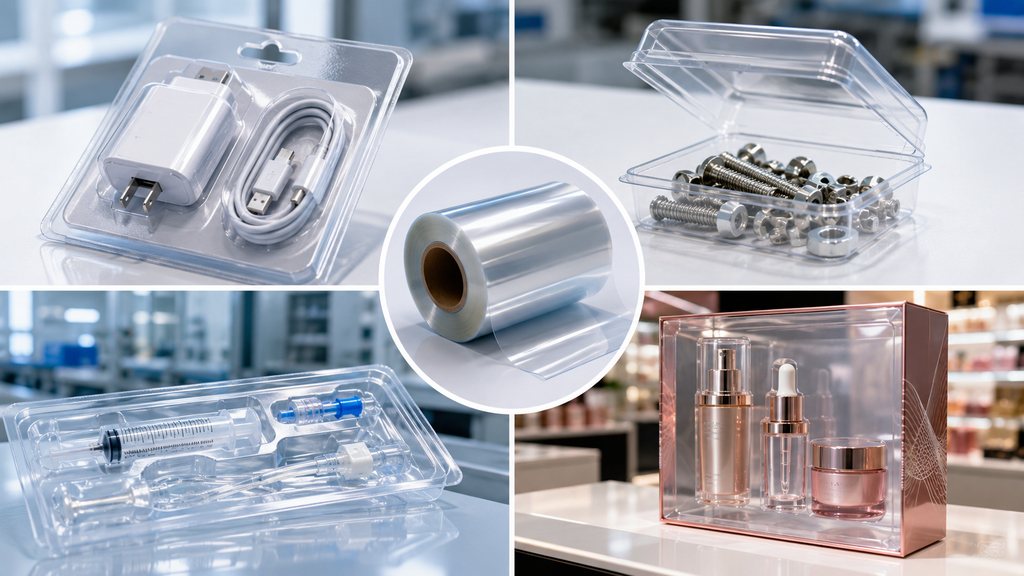 GAG PET Sheet Applications For Blister Packs Clamshells Trays And Displays