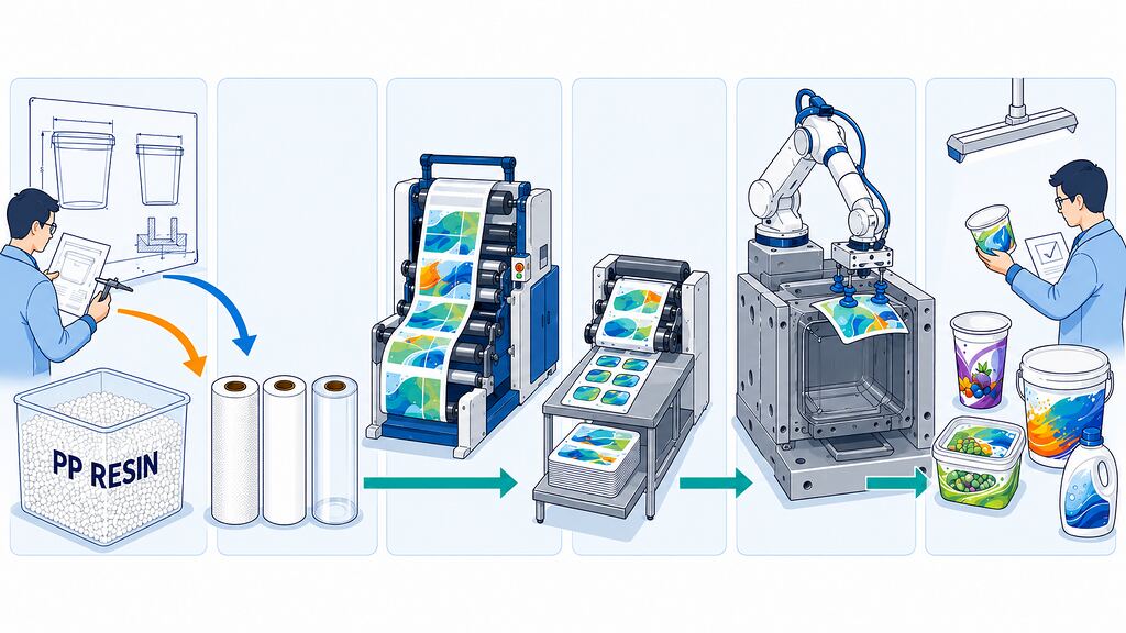 IML Film Material Selection Process From PP Resin To Molded Container