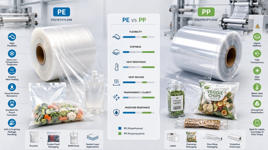 PE And PP Film Properties Comparison For Flexible Packaging