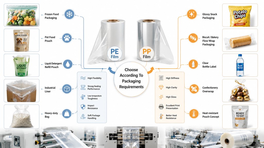 PE Vs PP Film Selection For Flexible Packaging Applications