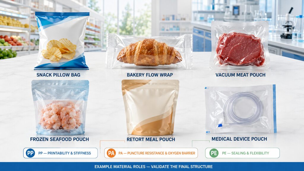 PP PA And PE Film Applications For Food Medical And Industrial Packaging