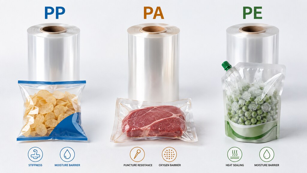 PP PA And PE Film Performance Comparison For Flexible Packaging