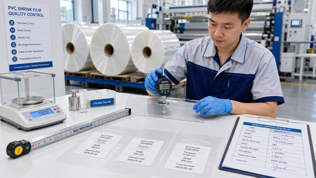 PVC Shrink Film Manufacturer Quality Control Inspection