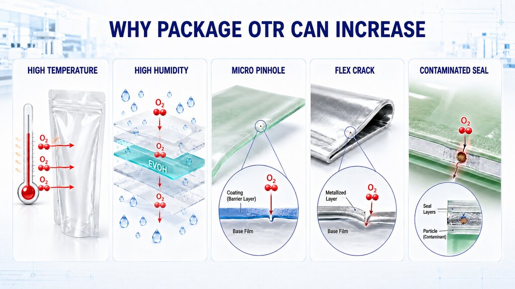 Packaging Factors That Increase Oxygen Transmission Rate