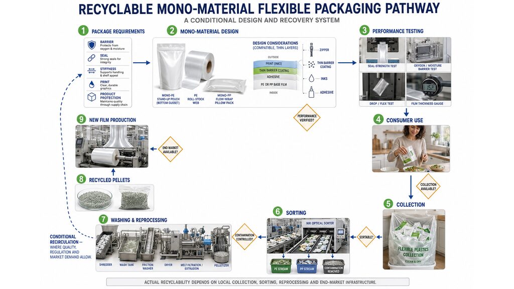 Recyclable Mono Material Flexible Packaging Design And Recycling Process