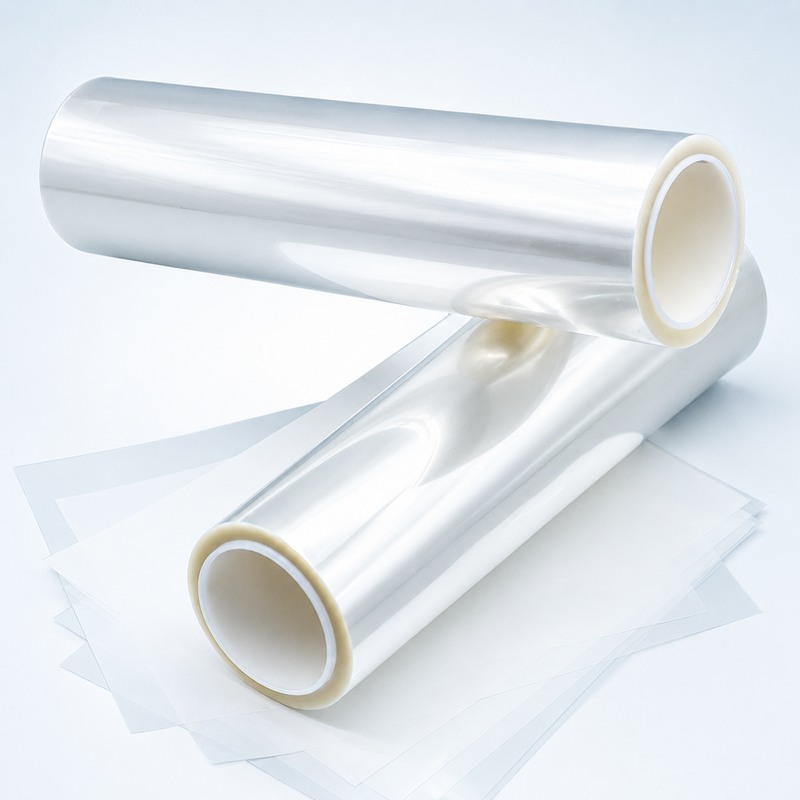 Transparent Coated PET Release Film Rolls And Sheets