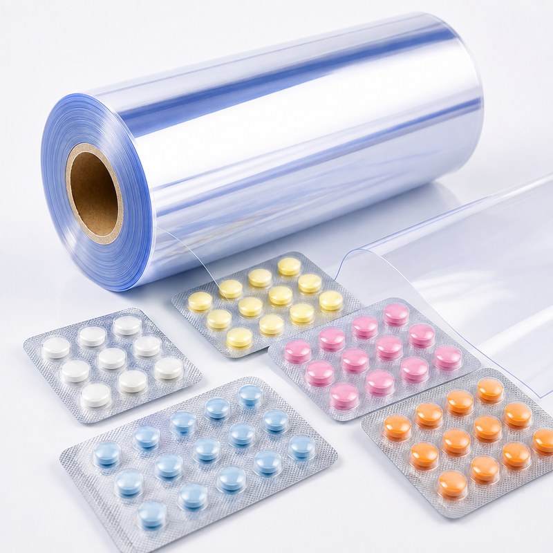 Transparent PVC PVDC Sheet With Tablet Blister Packs
