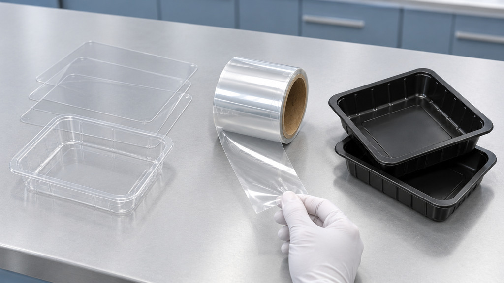 APET Sheet BOPET Polyester Film And CPET Tray Comparison