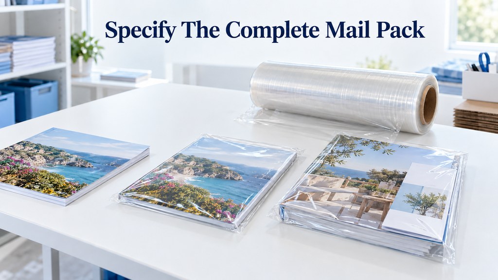 Clear Poly Wrapping Film With Magazines And Mailing Inserts