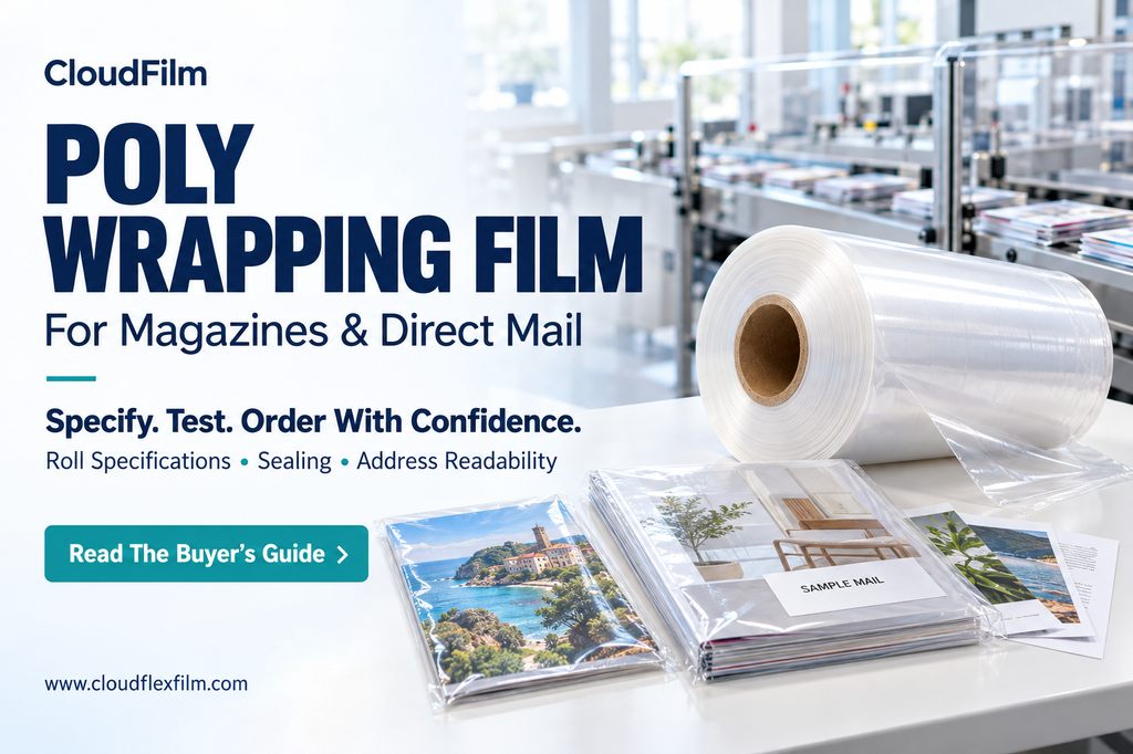 Poly Wrapping Film For Magazines And Direct Mail By CloudFilm